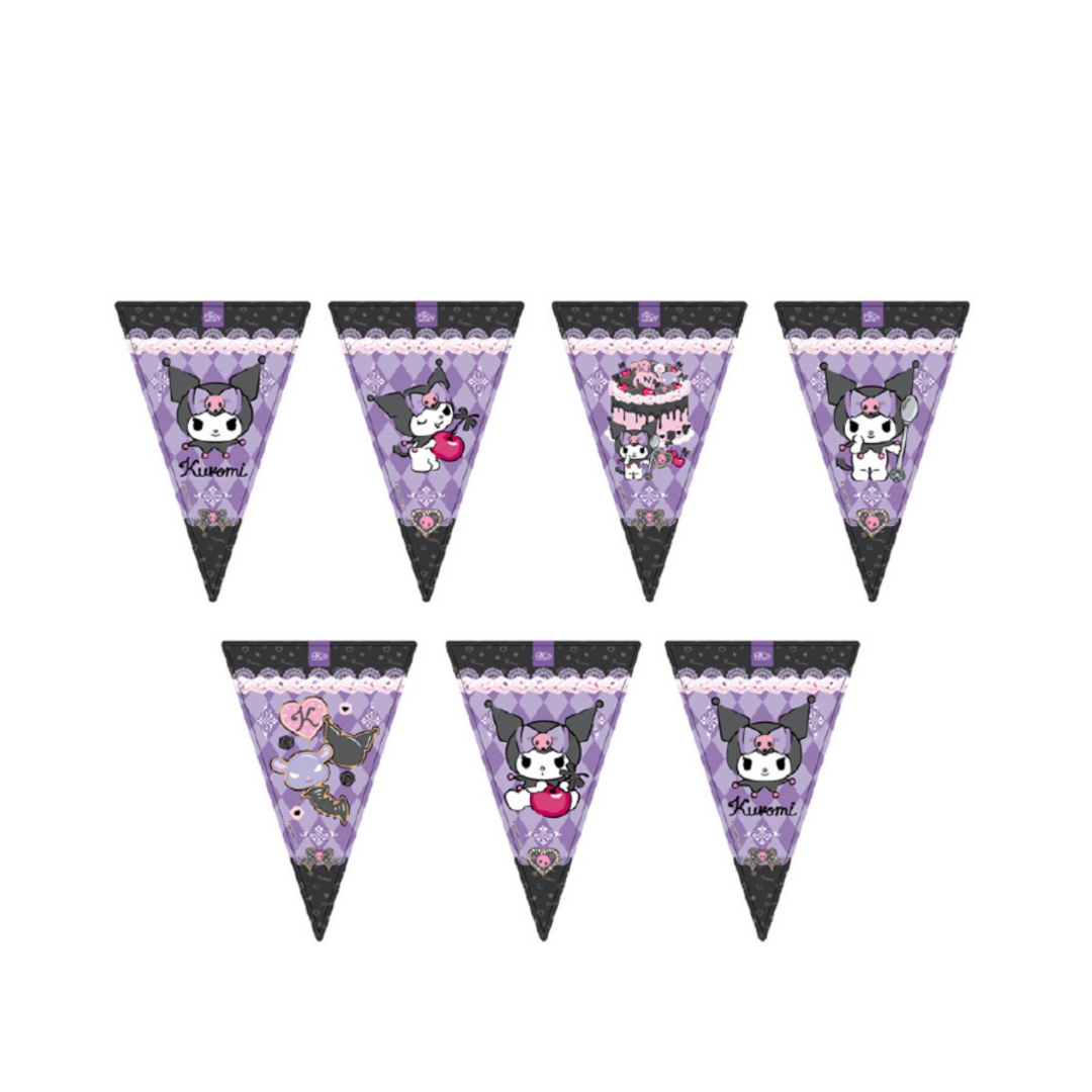 BANDERIN TRIANGULAR PAPEL 2M KUROMI X1UNI