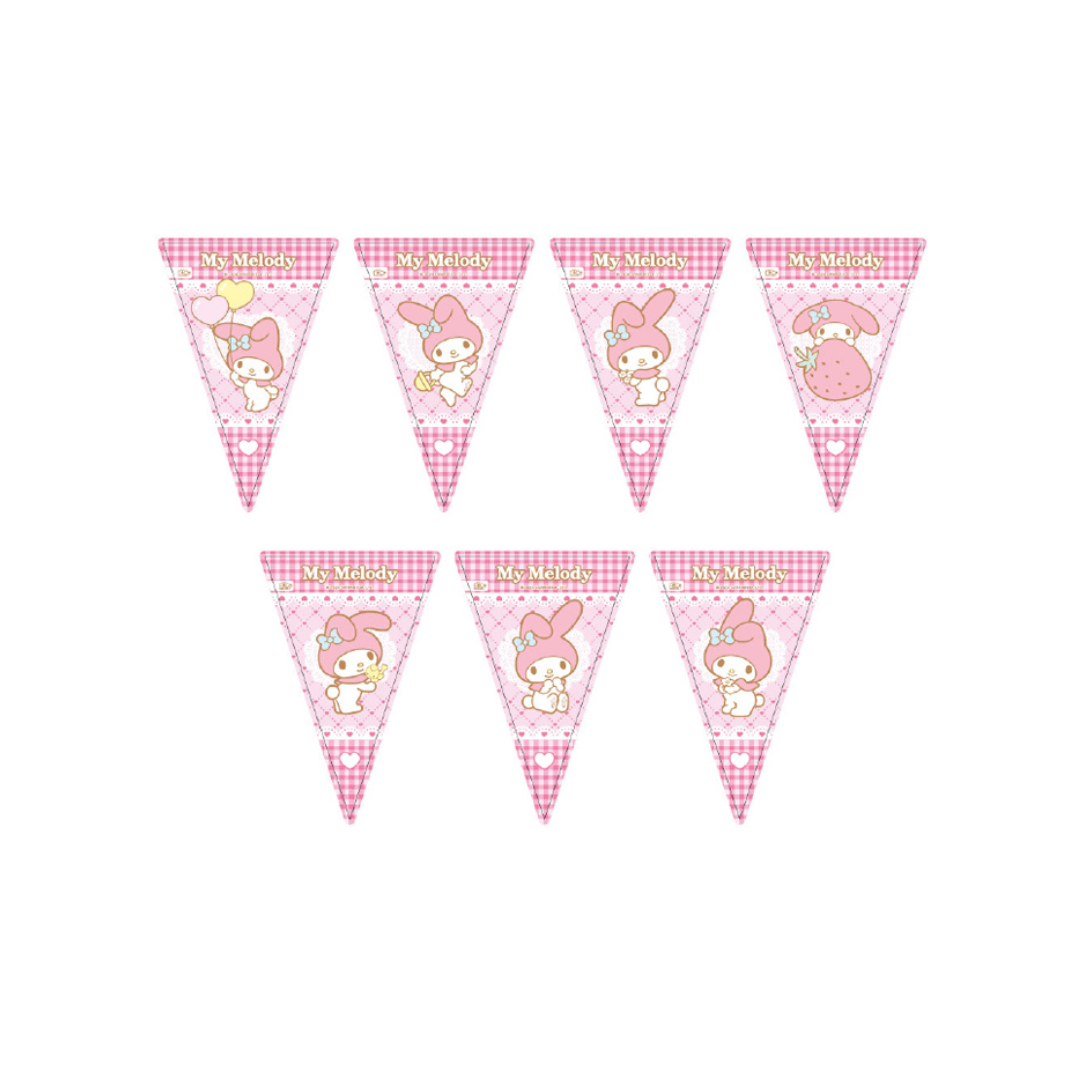 BANDERIN TRIANGULAR PAPEL 2M MY MELODY X1UNI