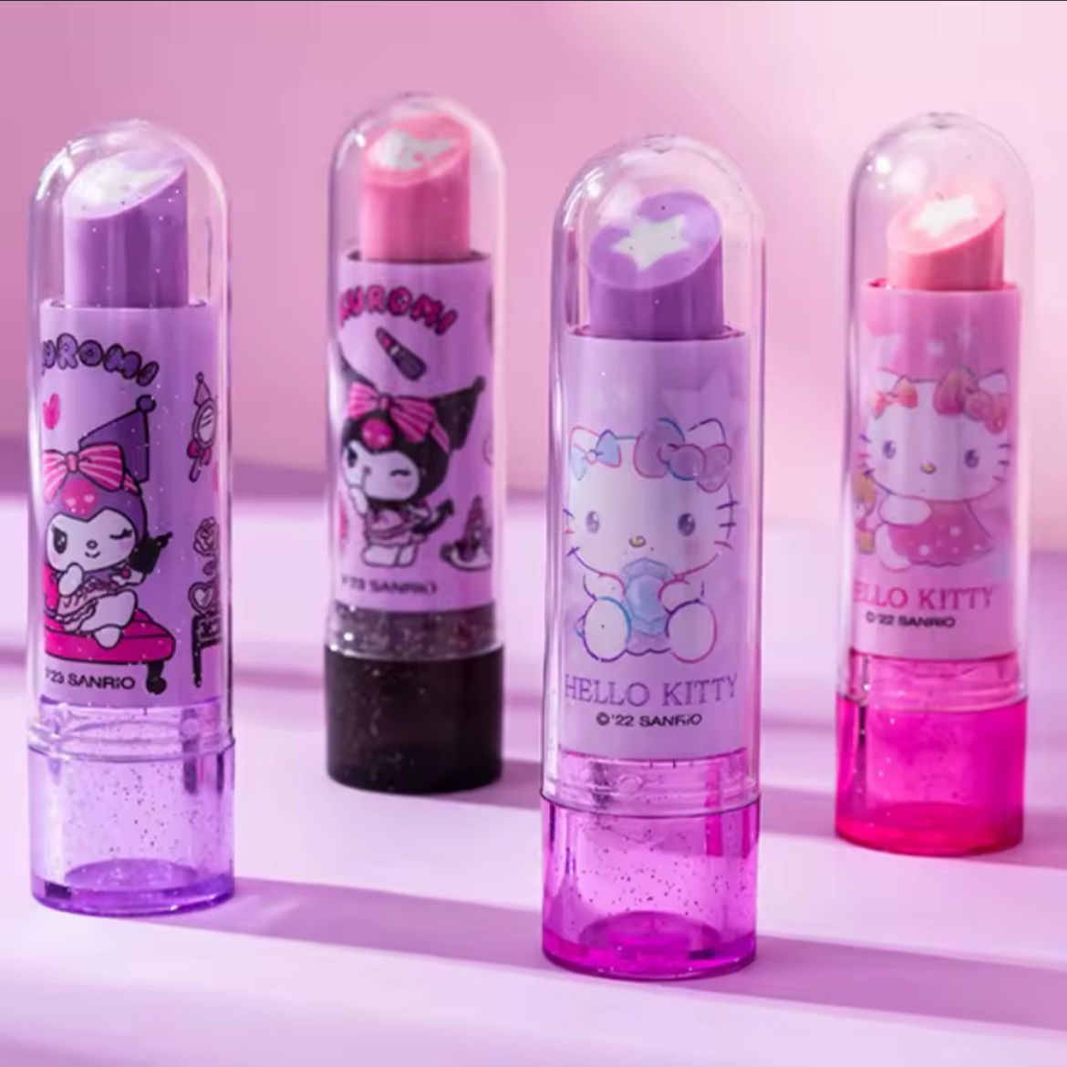 Borrador con forma de labial Hello Kitty