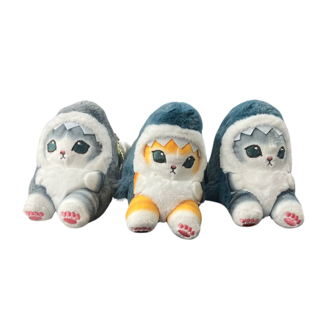 Llavero peluche gato tiburon