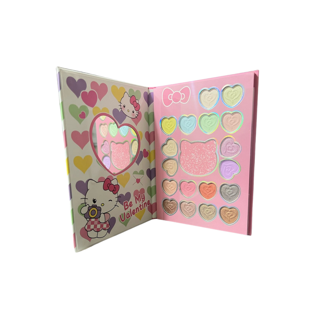 Paleta de maquillaje diseño hello kitty