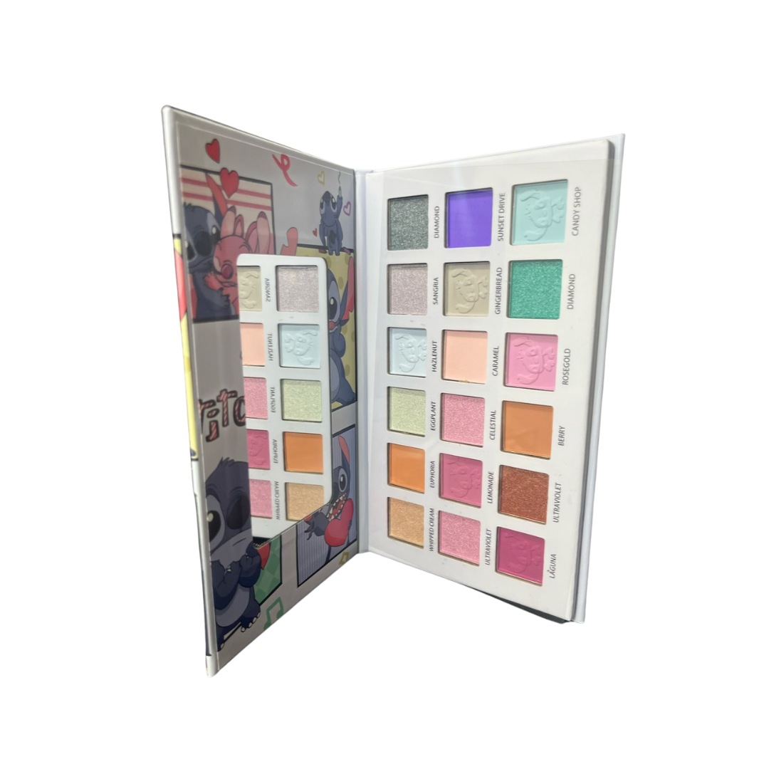 Paleta de maquillaje diseño Stitch 18 colores